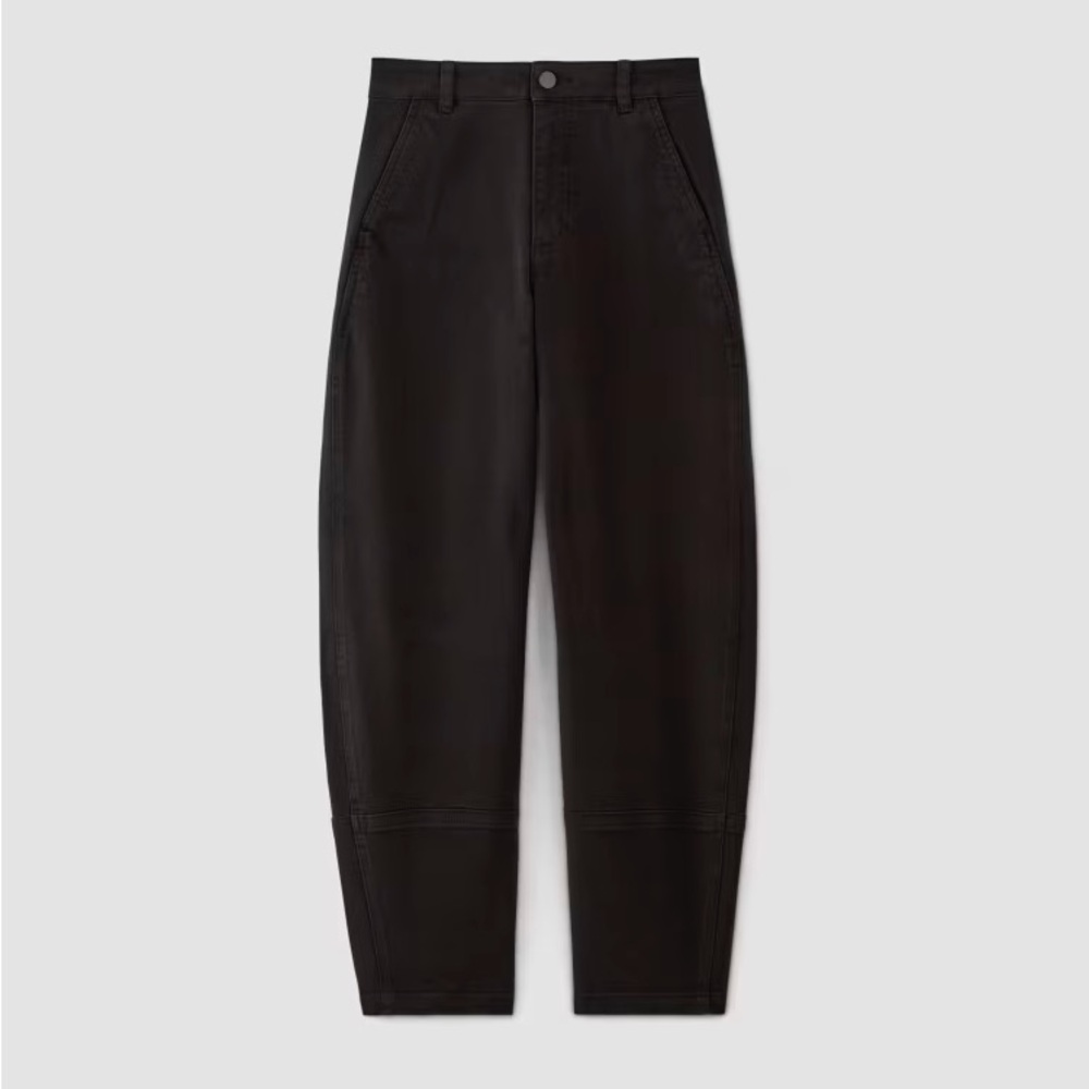 đź–¤HTF EVERLANE THE UTILITY BARREL PANTS IN BLACK 6T 6 TALL - Picture 5 of 7
